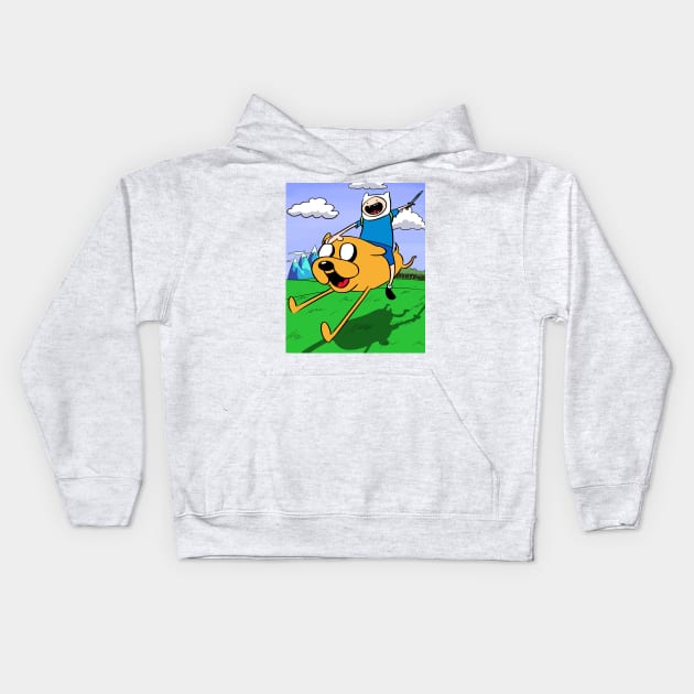 Adventure Time Kids Hoodie by MunMan